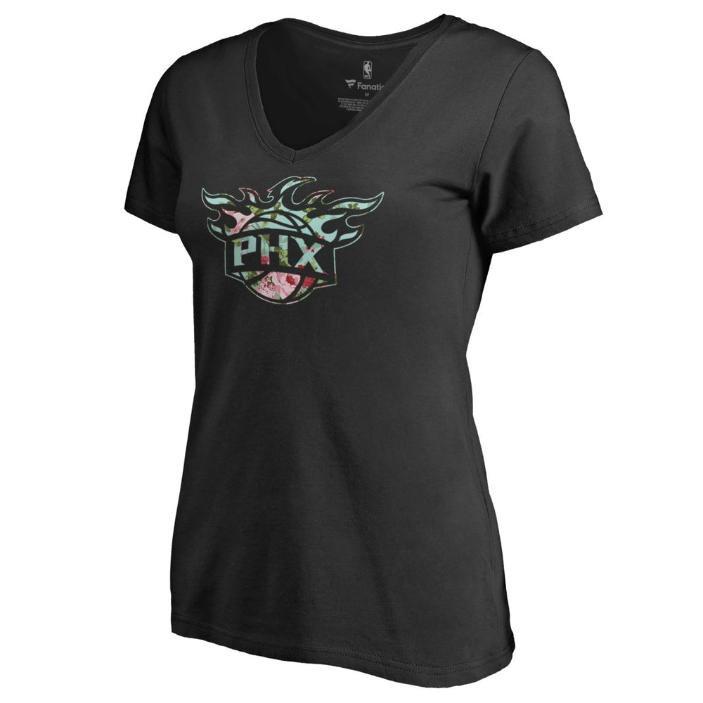 Black Phoenix Suns Lovely V-Neck T-Shirt | NBA