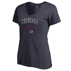 Colorado Avalanche Women's Graceful V-Neck T-Shirt -  NHL T-shirts
