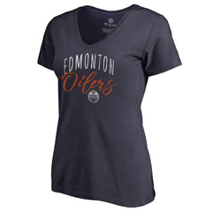 Edmonton Oilers Women's Graceful V-Neck T-Shirt -  NHL T-shirts