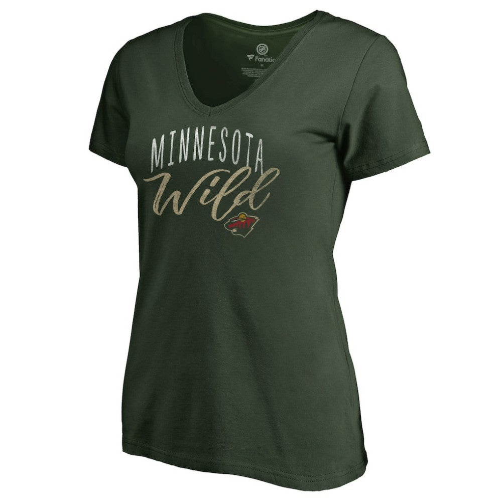 Minnesota Wild Women's Graceful V-Neck T-Shirt -  NHL T-shirts