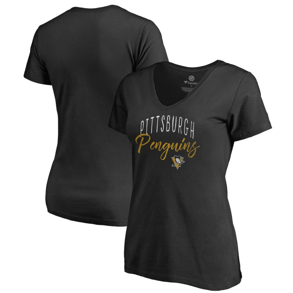 Pittsburgh Penguins Women's Graceful V-Neck T-Shirt -  NHL T-shirts