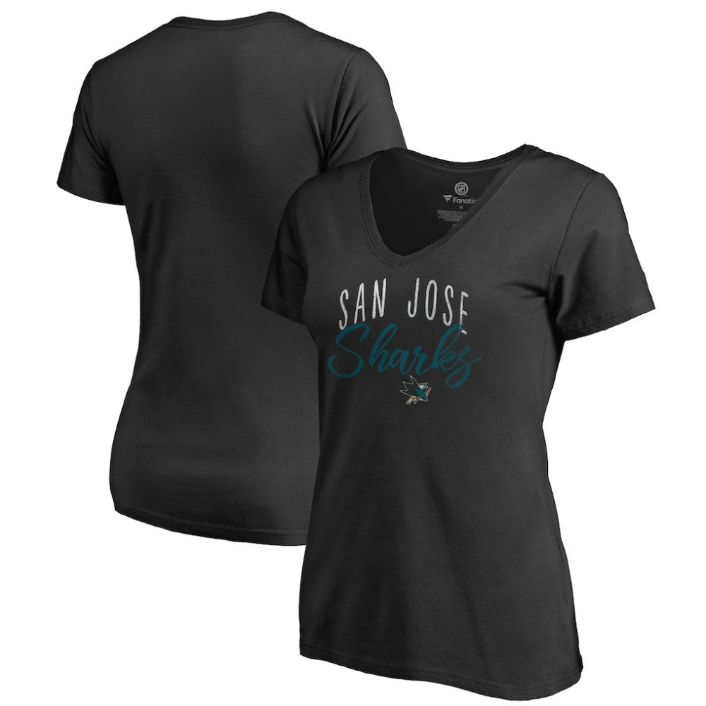 San Jose Sharks Women's Graceful V-Neck T-Shirt -  NHL T-shirts
