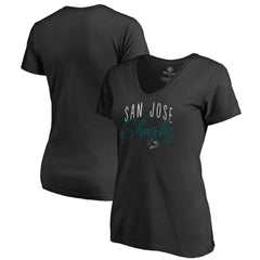 San Jose Sharks Women's Graceful V-Neck T-Shirt -  NHL T-shirts