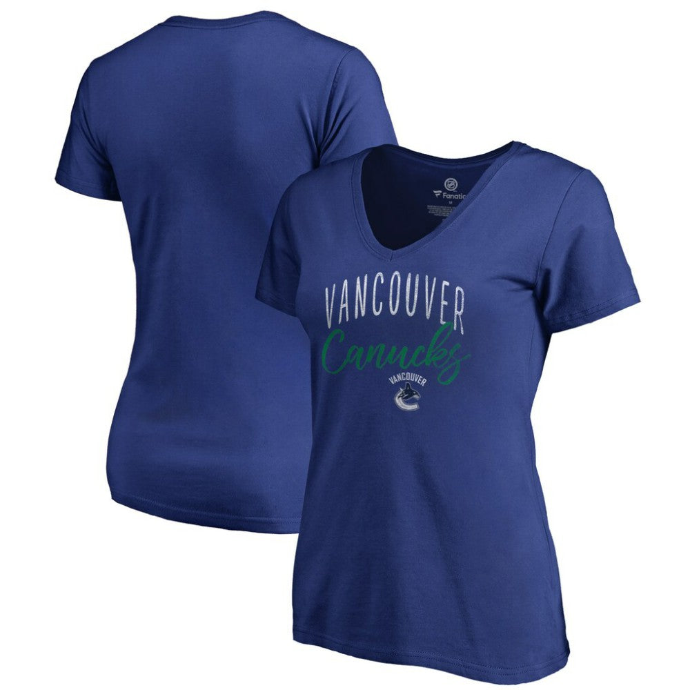 Vancouver Canucks Women's Graceful V-Neck T-Shirt -  NHL T-shirts