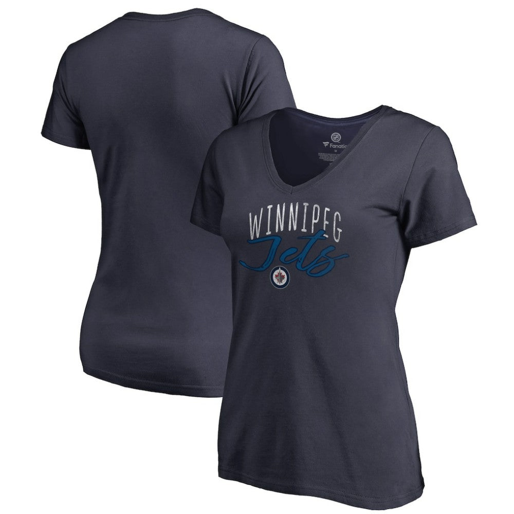 Winnipeg Jets Women's Graceful V-Neck T-Shirt -  NHL T-shirts