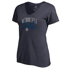 Winnipeg Jets Women's Graceful V-Neck T-Shirt -  NHL T-shirts