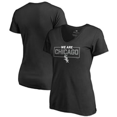 Chicago White Sox Women's We Are Icon V-Neck T-Shirt - MLB T-shirts