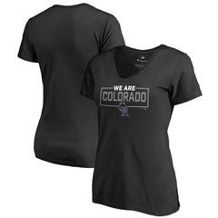 Colorado Rockies Women's We Are Icon V-Neck T-Shirt - MLB T-shirts