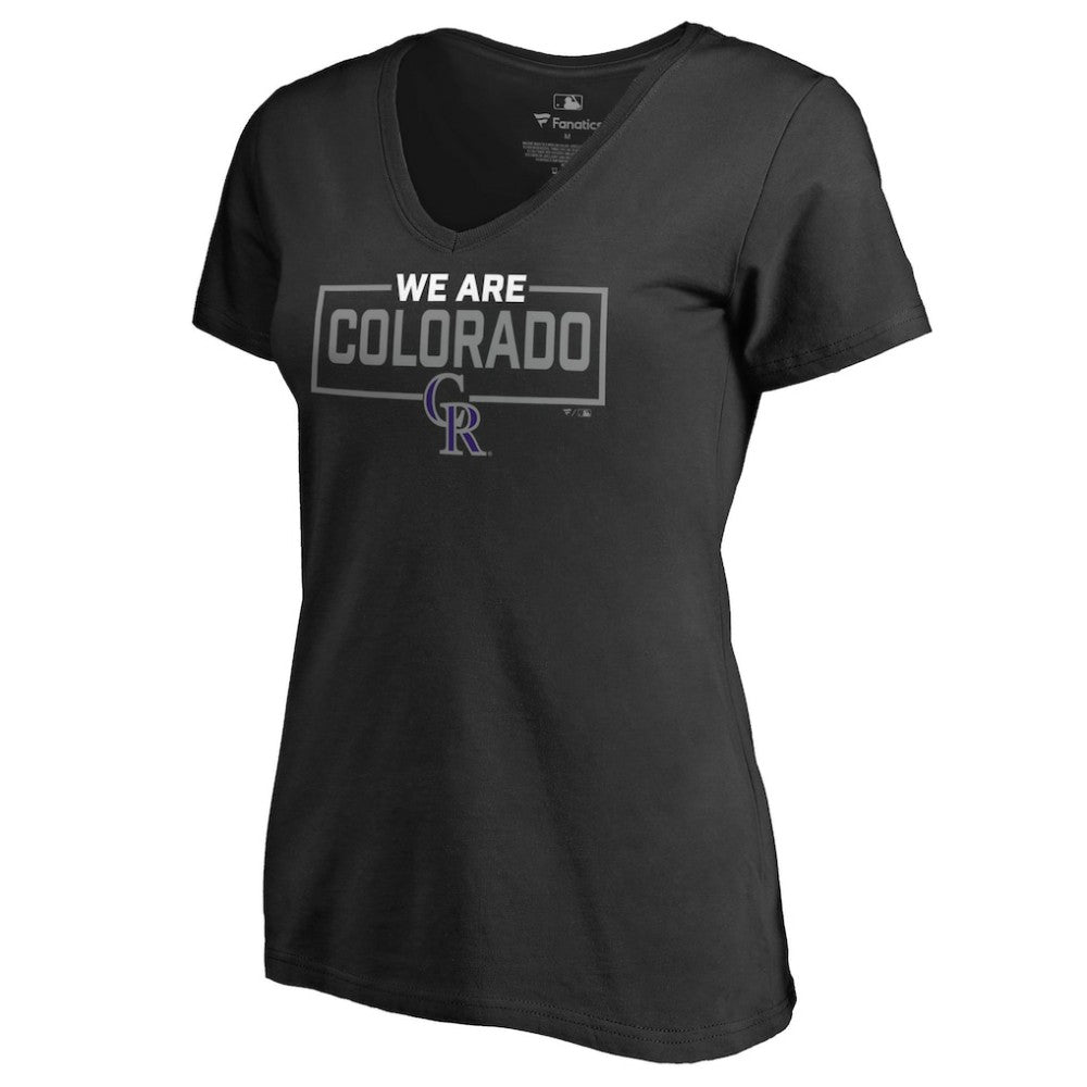 Colorado Rockies Women's We Are Icon V-Neck T-Shirt - MLB T-shirts
