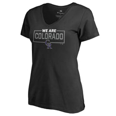 Colorado Rockies Women's We Are Icon V-Neck T-Shirt - MLB T-shirts