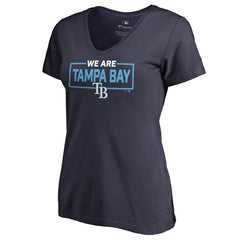 Tampa Bay Rays Women's We Are Icon V-Neck T-Shirt - MLB T-shirts
