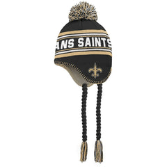 New Orleans Saints Preschool Jacquard Tassel Knit Hat with Pom | NFL Sale