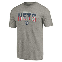 Gray Brooklyn Nets Freedom Tri-Blend T-Shirt | NBA