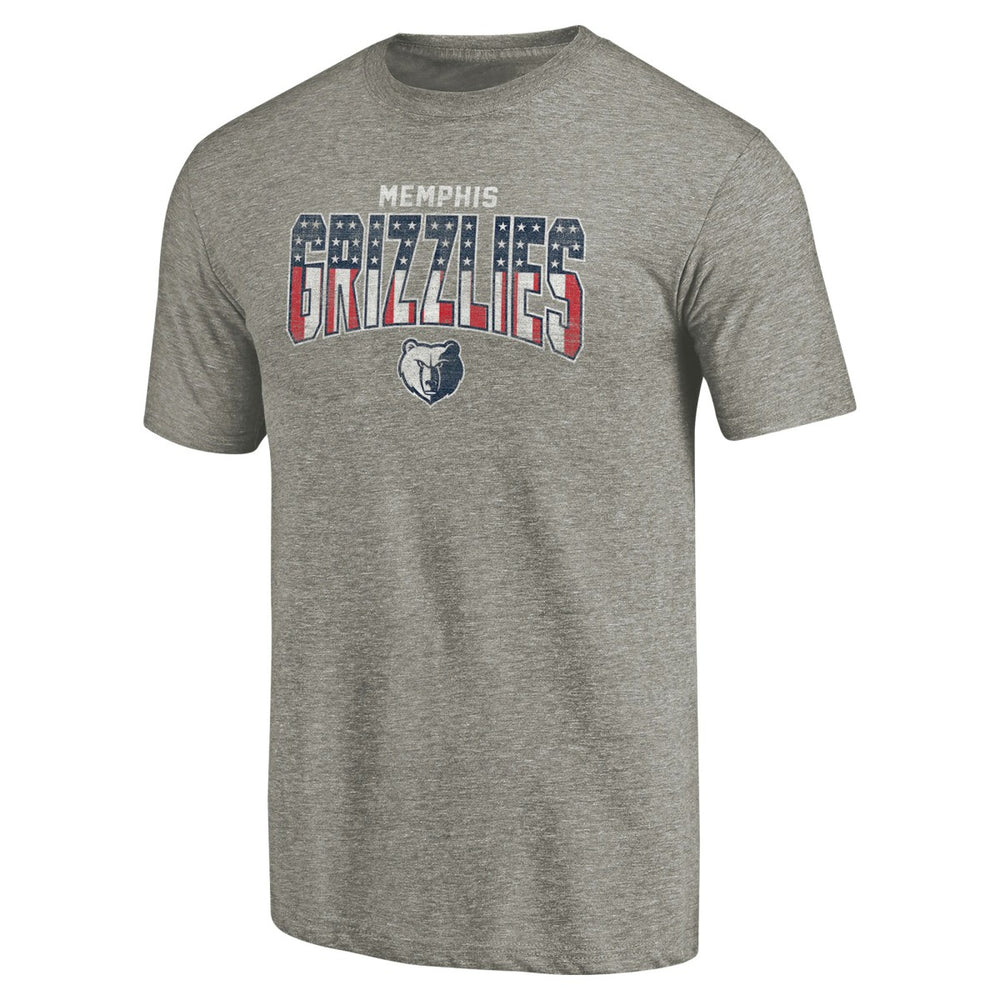 Gray Memphis Grizzlies Freedom Tri-Blend T-Shirt | NBA