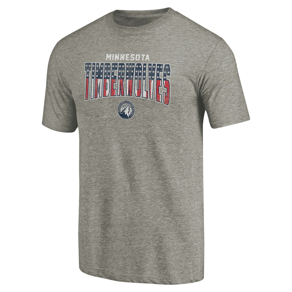 Gray Minnesota Timberwolves Freedom Tri-Blend T-Shirt | NBA
