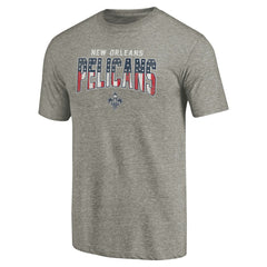Gray New Orleans Pelicans Freedom Tri-Blend T-Shirt | NBA