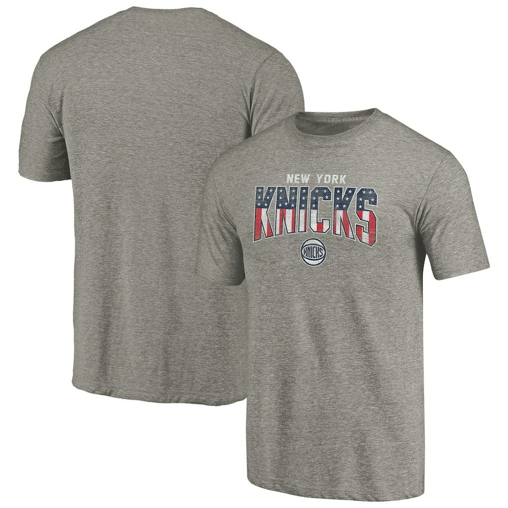 Gray New York Knicks Freedom Tri-Blend T-Shirt | NBA