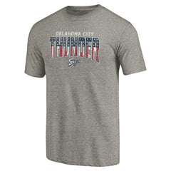 Gray Oklahoma City Thunder Freedom Tri-Blend T-Shirt | NBA