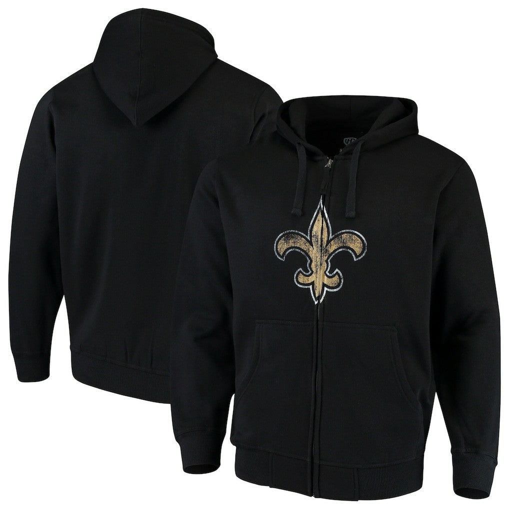 New Orleans Saints G-III Sports by Carl Banks Primary Logo Full-Zip Hoodie | NFL Outlet