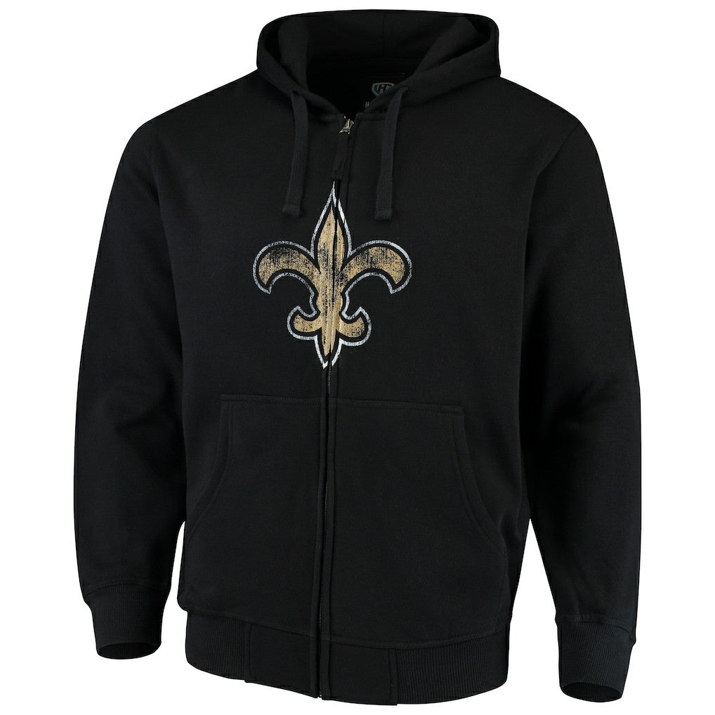 New Orleans Saints G-III Sports by Carl Banks Primary Logo Full-Zip Hoodie | NFL Outlet