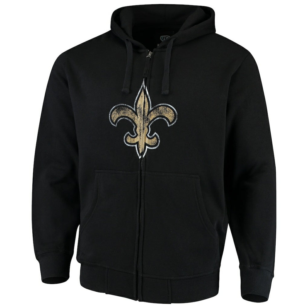 New Orleans Saints G-III Sports by Carl Banks Primary Logo Full-Zip Hoodie | NFL Outlet