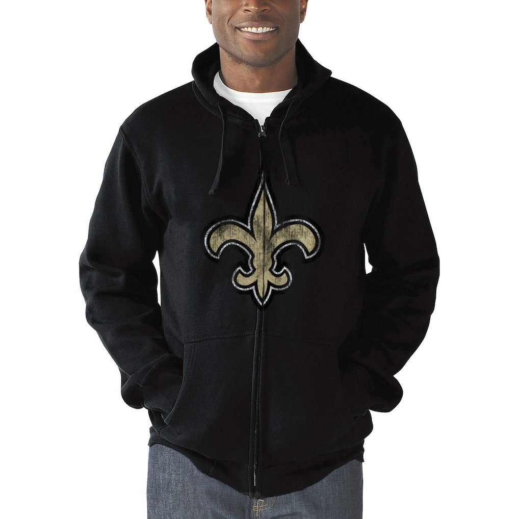 New Orleans Saints G-III Sports by Carl Banks Primary Logo Full-Zip Hoodie | NFL Outlet