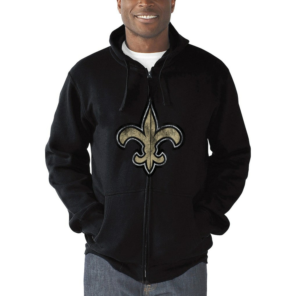 New Orleans Saints G-III Sports by Carl Banks Primary Logo Full-Zip Hoodie | NFL Outlet