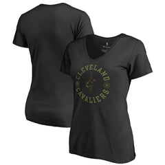 Black Cleveland Cavaliers Women's Liberty V-Neck T-Shirt sale | NBA