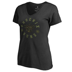 Black Phoenix Suns Women's Liberty V-Neck T-Shirt | NBA
