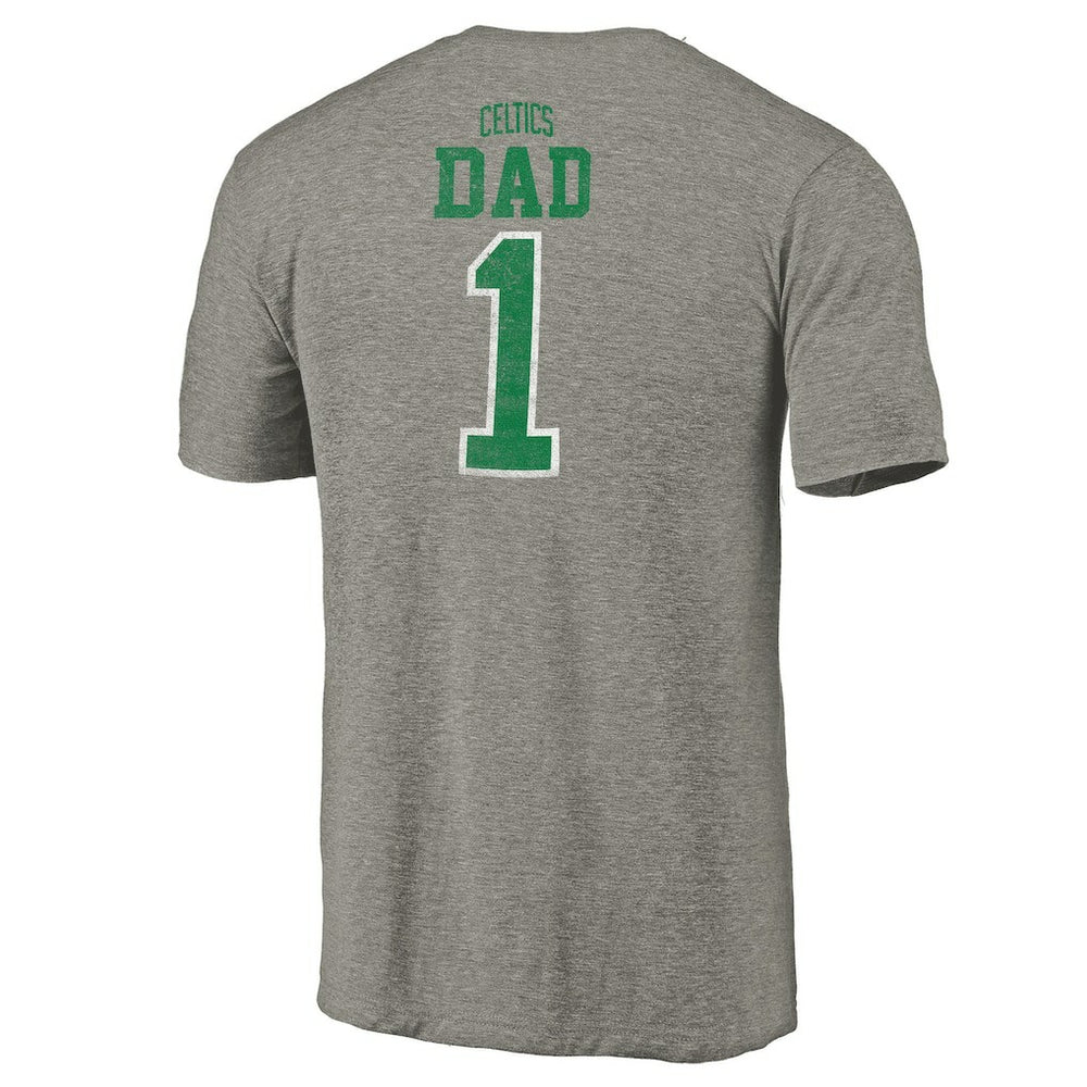 Gray Boston Celtics Greatest Dad Tri-Blend T-Shirt | NBA
