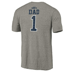 Gray Denver Nuggets Greatest Dad Tri-Blend T-Shirt sale | NBA