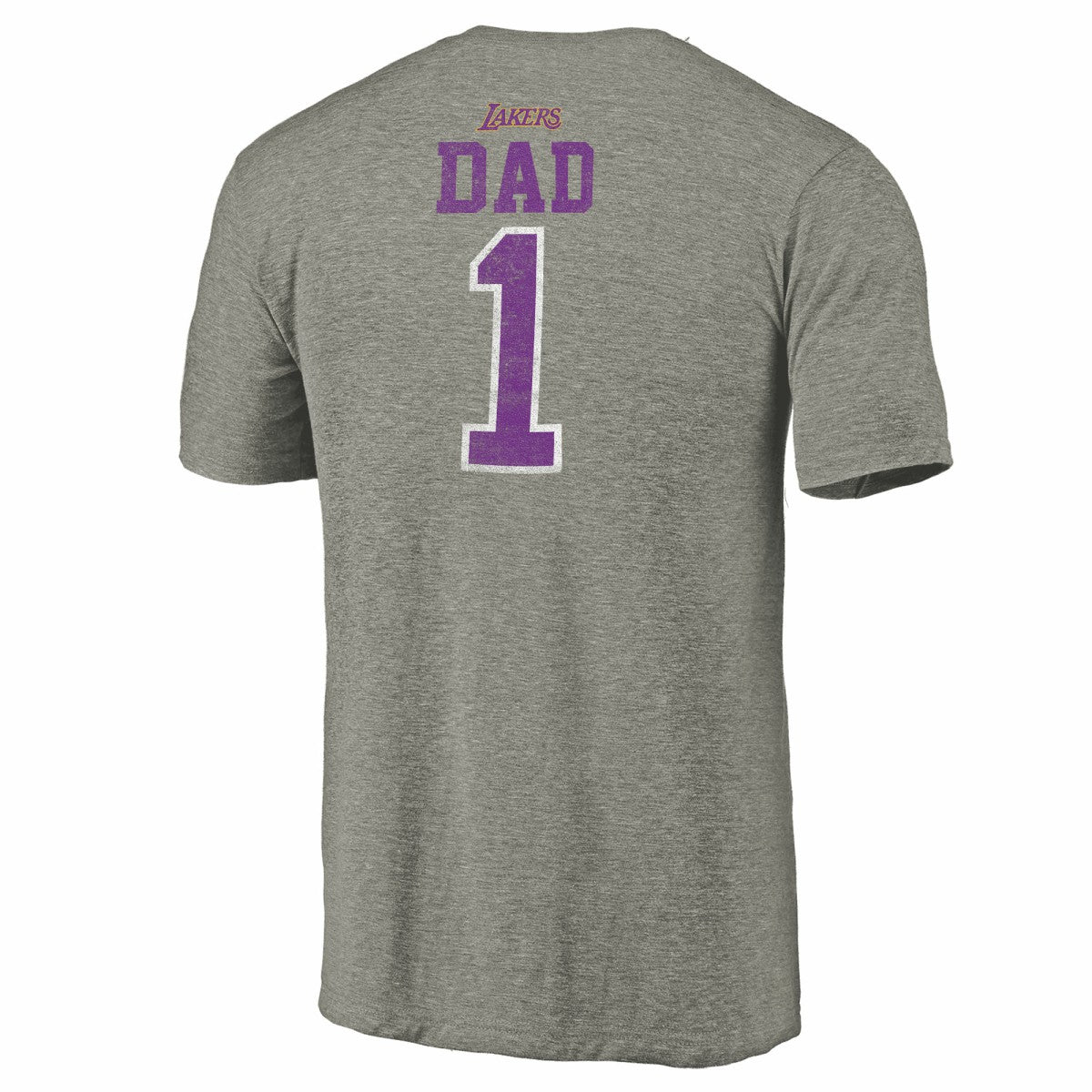 Gray Los Angeles Lakers Greatest Dad Tri-Blend T-Shirt | NBA