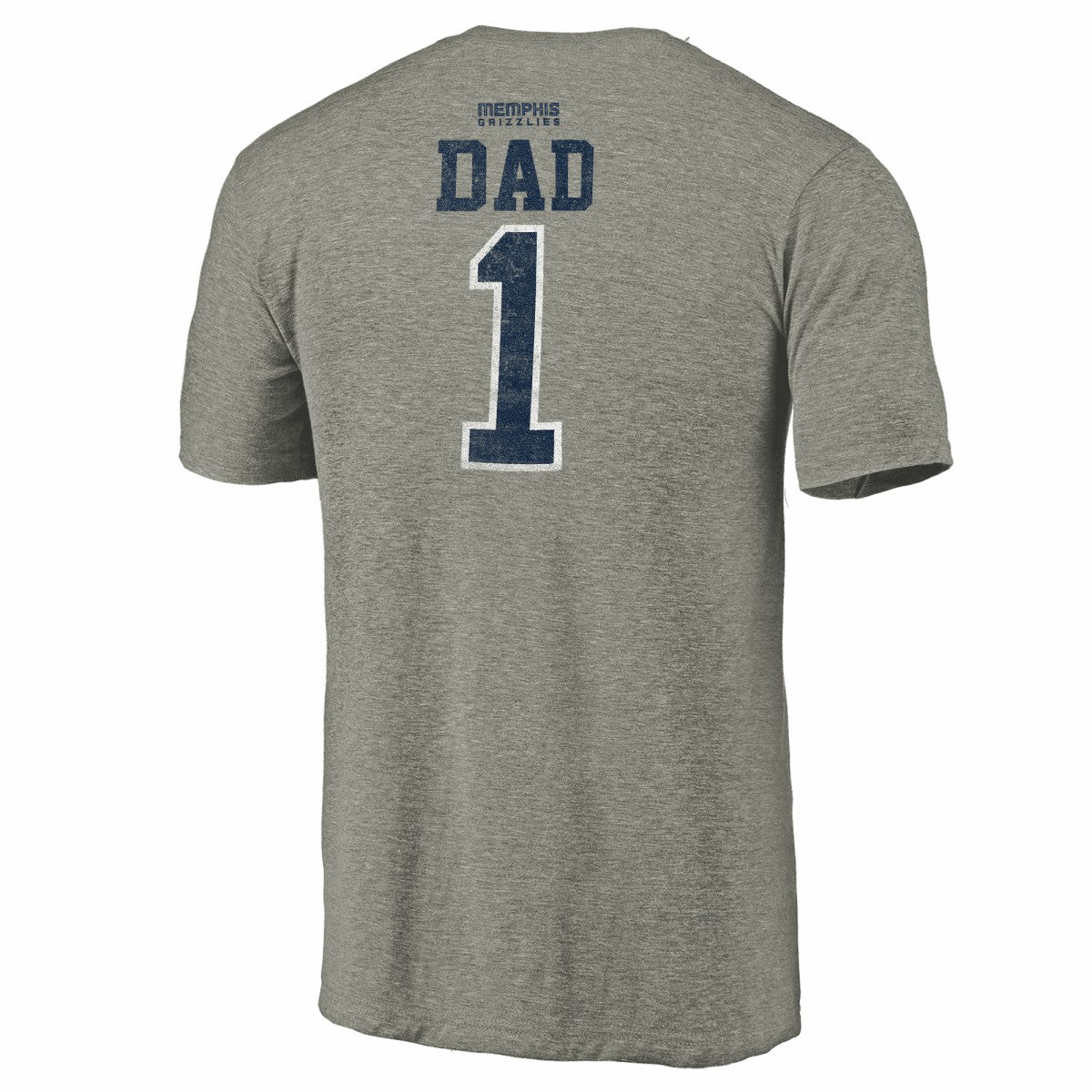 Gray Memphis Grizzlies Greatest Dad Tri-Blend T-Shirt | NBA