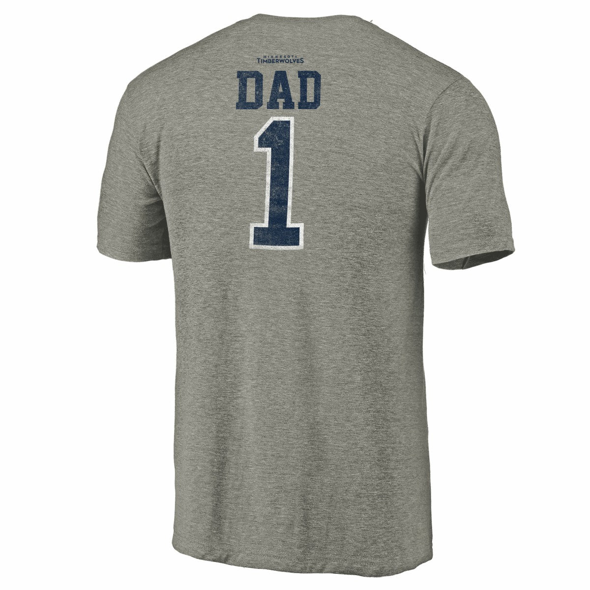 Gray Minnesota Timberwolves Greatest Dad Tri-Blend T-Shirt | NBA