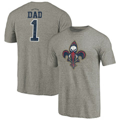 Gray New Orleans Pelicans Greatest Dad Tri-Blend T-Shirt | NBA