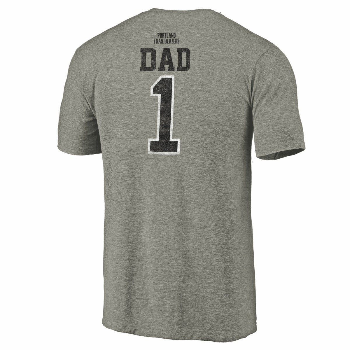 Gray Portland Trail Blazers Greatest Dad Tri-Blend T-Shirt | NBA