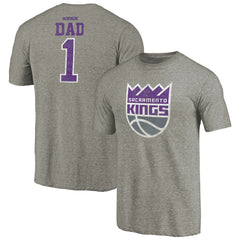 Gray Sacramento Kings Greatest Dad Tri-Blend T-Shirt | NBA