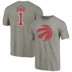 Gray Toronto Raptors Greatest Dad Tri-Blend T-Shirt | NBA