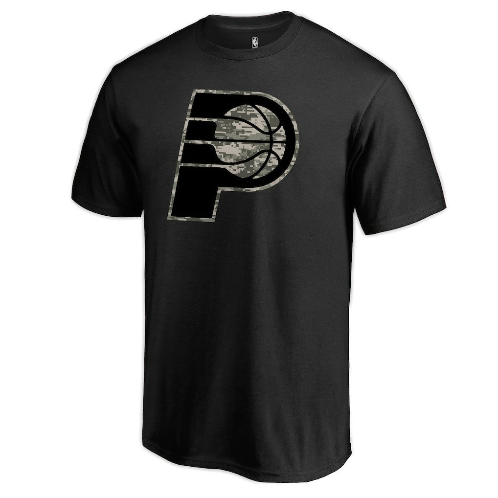 Black Indiana Pacers Cloak Camo T-Shirt | NBA