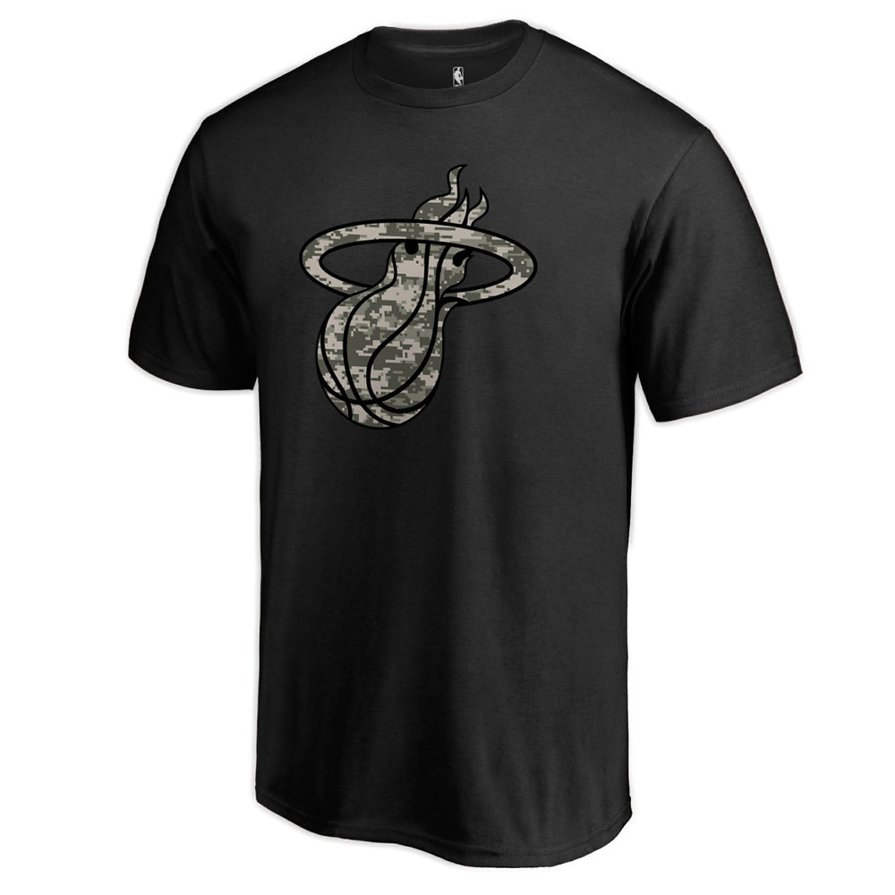 Black Miami Heat Cloak Camo T-Shirt | NBA