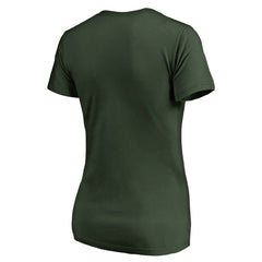 Green Milwaukee Bucks Women's We Are Iconic Collection V-Neck T-Shirt | NBA