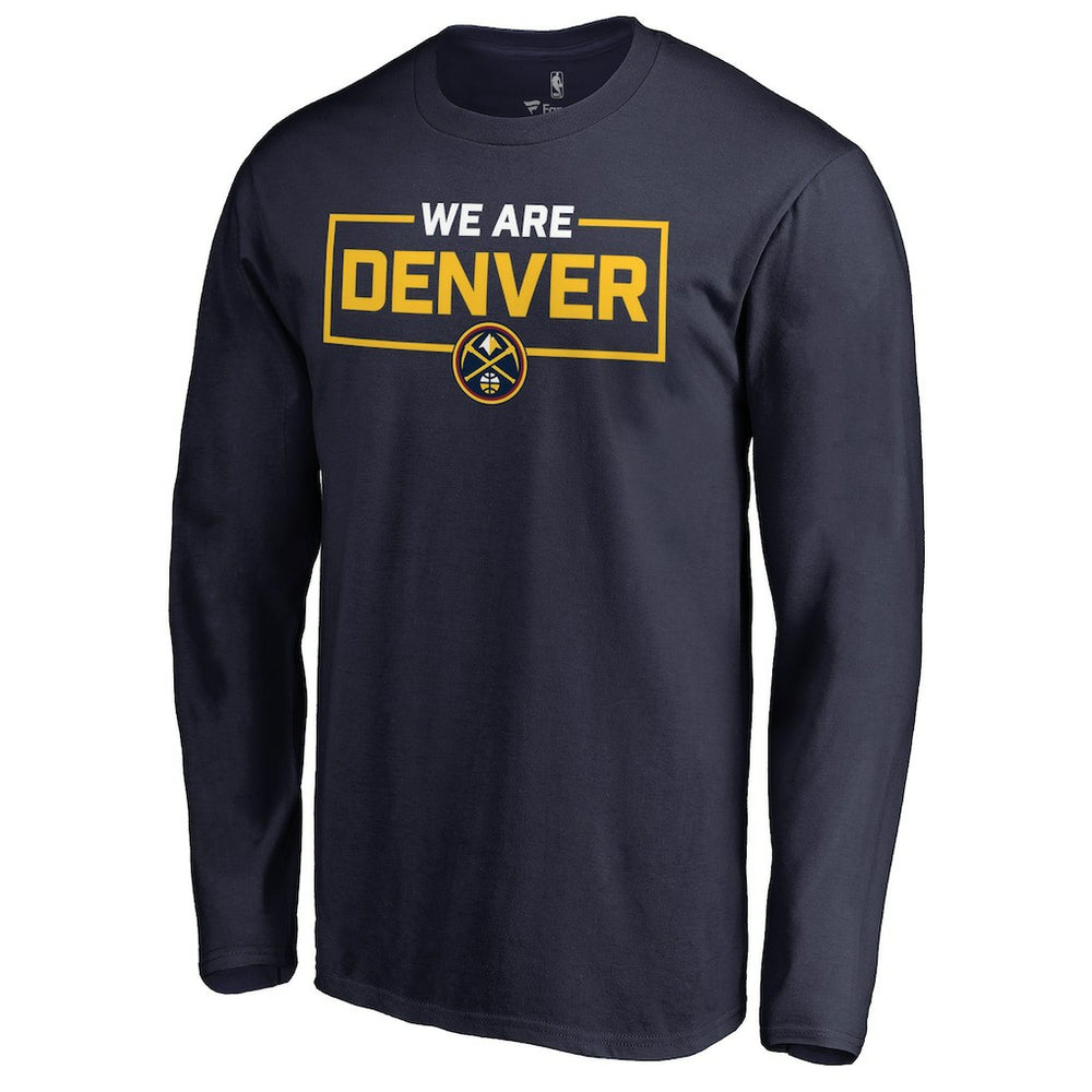 Navy Denver Nuggets We Are Iconic Collection Long Sleeve T-Shirt sale | NBA