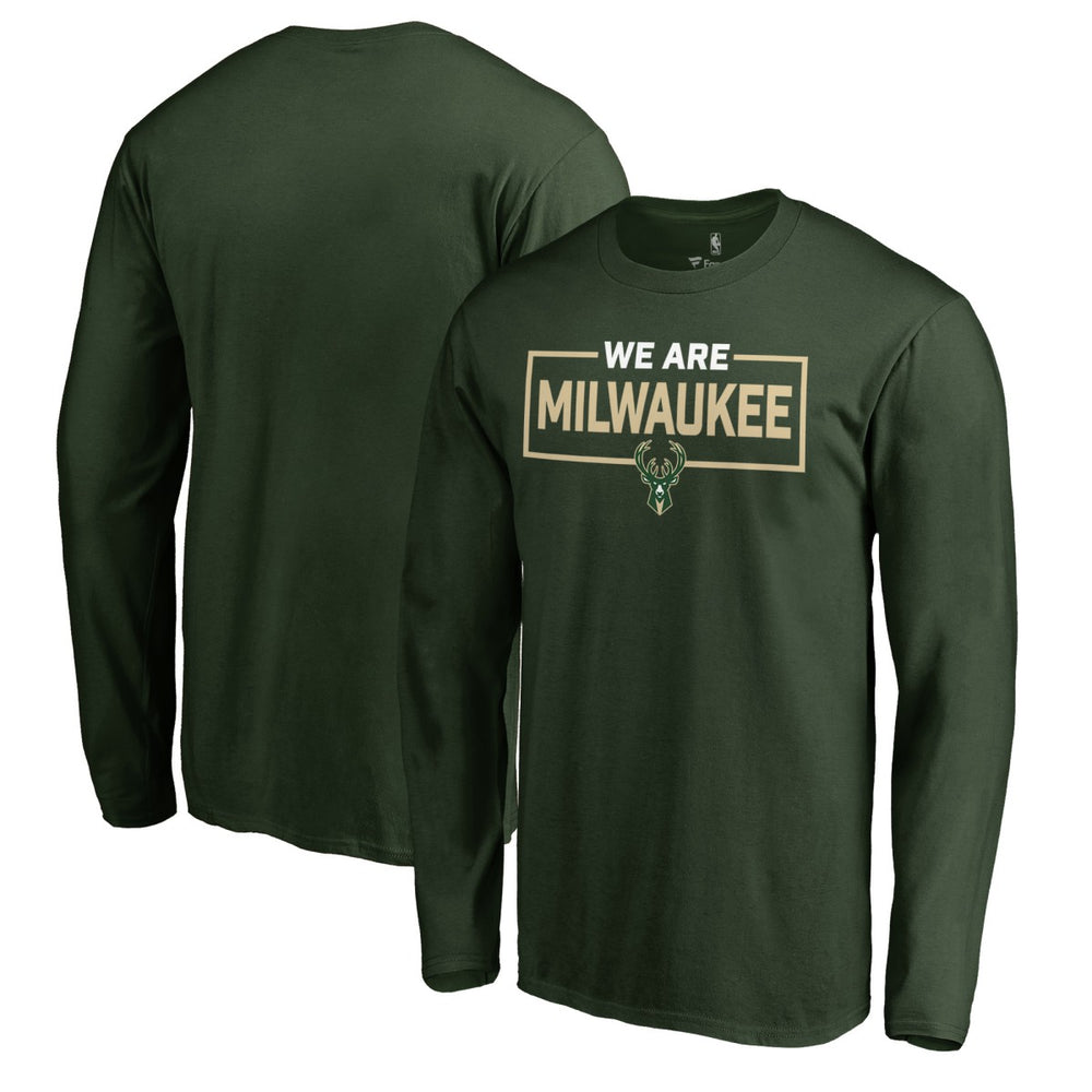 Green Milwaukee Bucks We Are Iconic Collection Long Sleeve T-Shirt | NBA