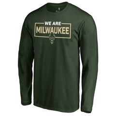 Green Milwaukee Bucks We Are Iconic Collection Long Sleeve T-Shirt | NBA