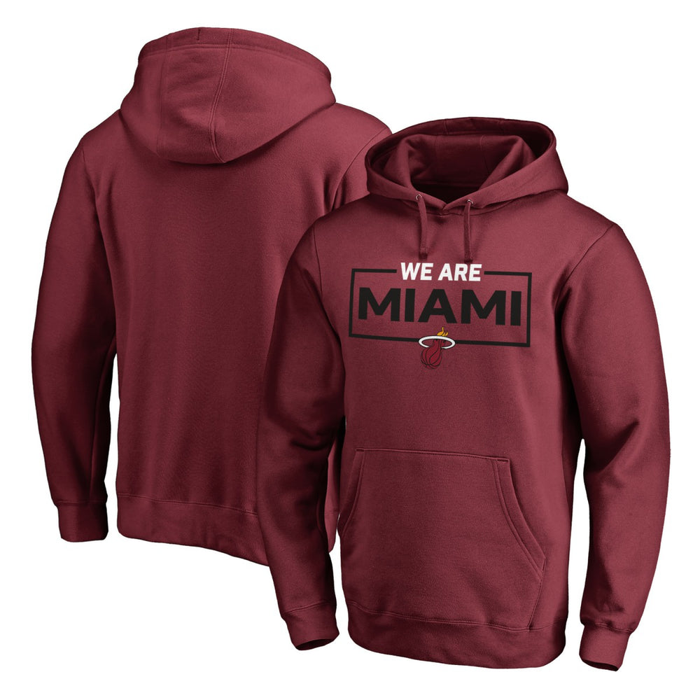 Garnet Miami Heat We Are Iconic Collection Pullover Hoodie | NBA