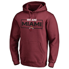 Garnet Miami Heat We Are Iconic Collection Pullover Hoodie | NBA