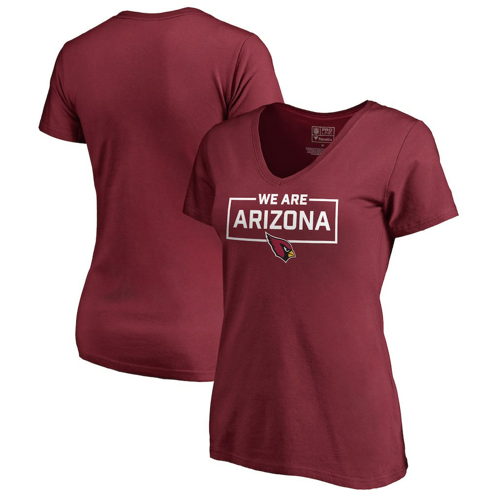 Arizona Cardinals Women's We Are Icon V-Neck T-Shirt | NFL Outlet