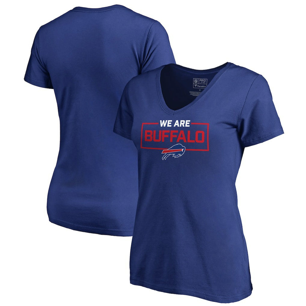 Buffalo Bills Women's We Are Icon V-Neck T-Shirt | NFL Outlet
