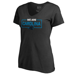 Carolina Panthers Women's We Are Icon V-Neck T-Shirt | NFL Hot