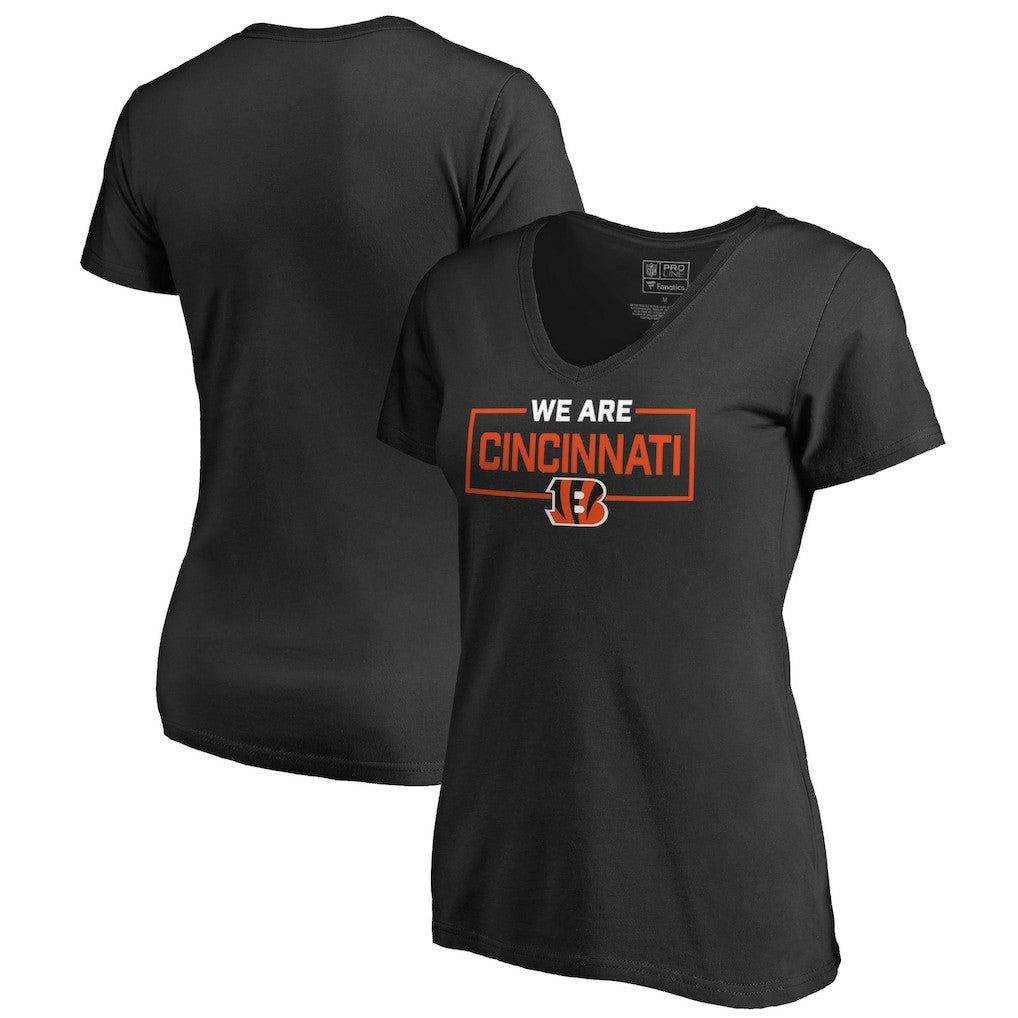 Cincinnati Bengals Women's We Are Icon V-Neck T-Shirt | NFL US